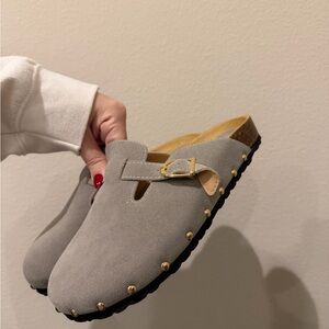 Gray Women's Slip-On Shoes